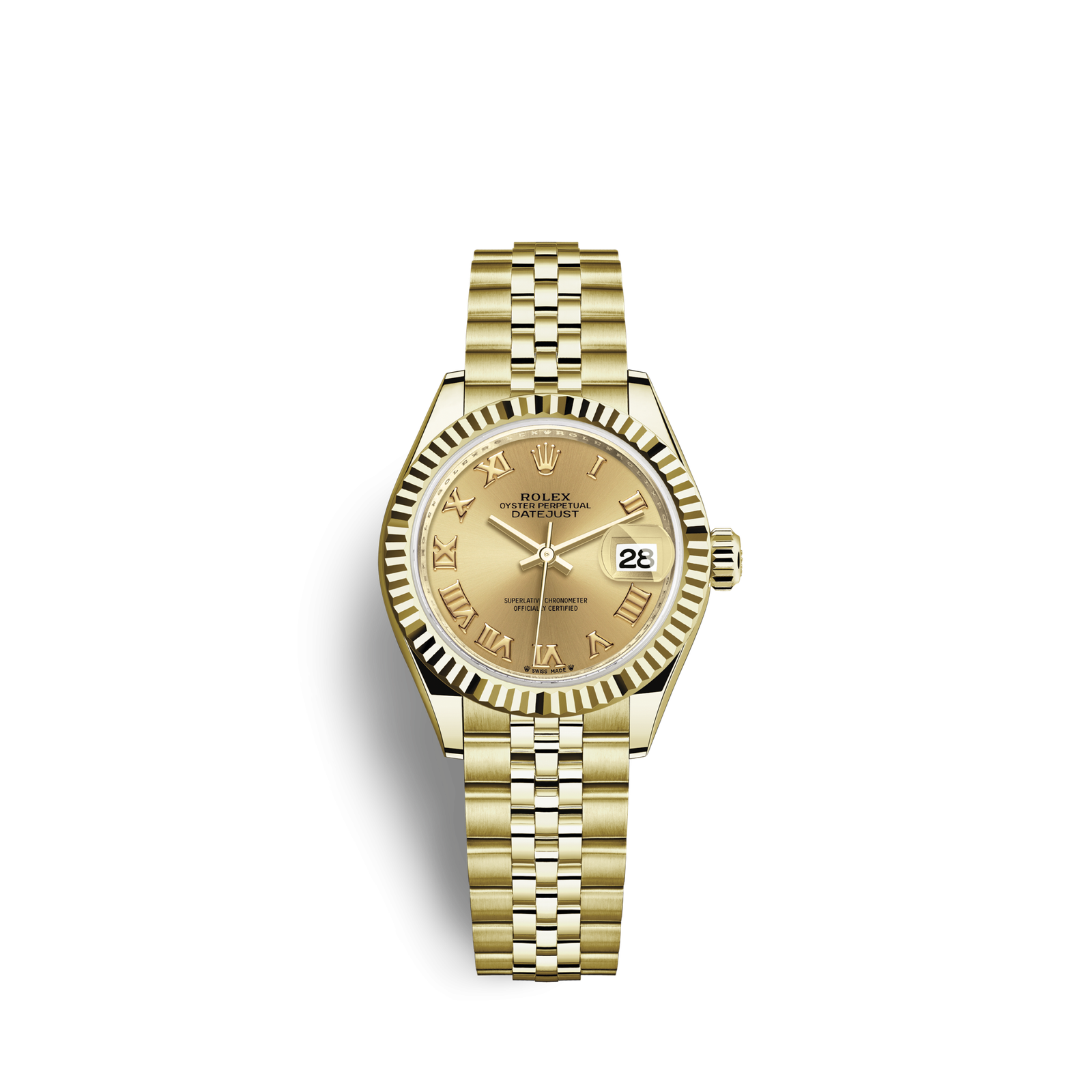 Rolex Lady-Datejust Oyster 28 mm yellow gold 279178-0023 New (Pre-order)