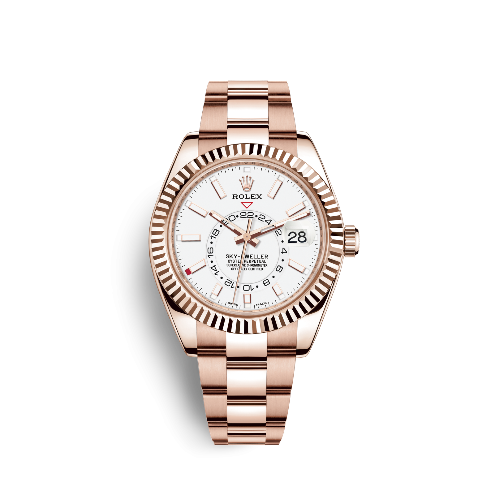 Rolex Sky-Dweller Oyster 42 mm Everose gold 326935-0005 New