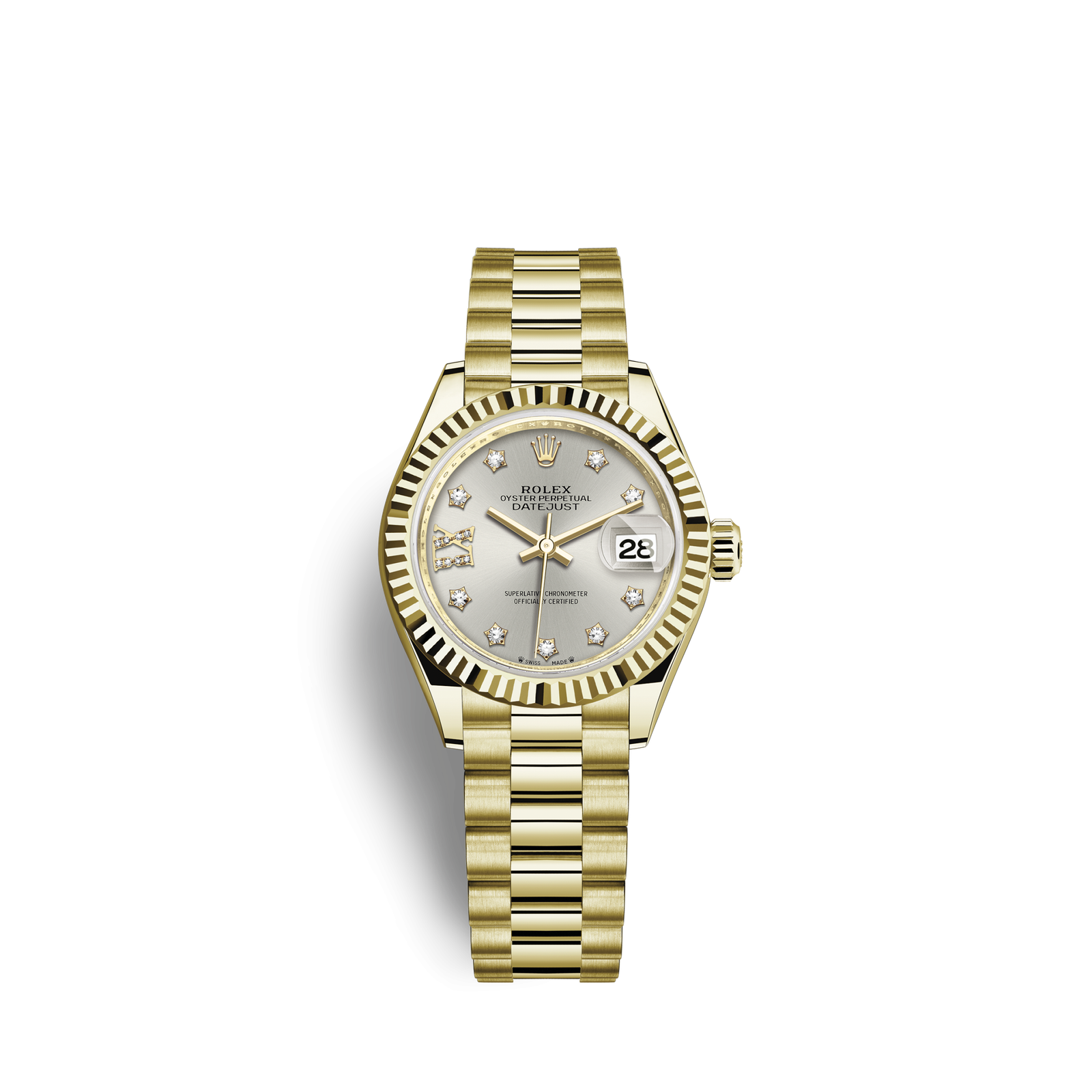 Rolex Lady-Datejust Oyster 28 mm yellow gold 279178-0002 New (Pre-order)