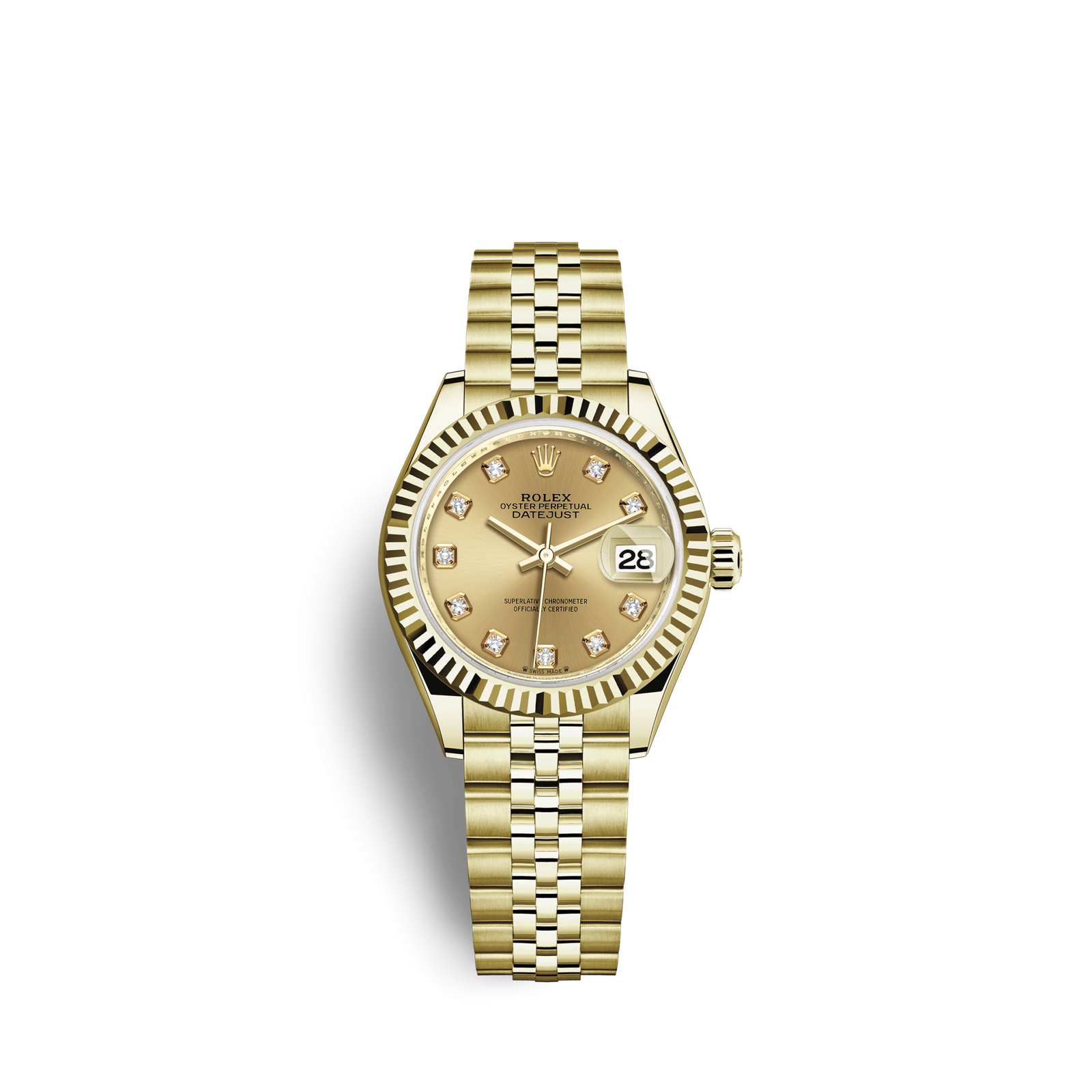 Rolex Lady-Datejust Oyster 28 mm yellow gold 279178-0024 New (Pre-order)