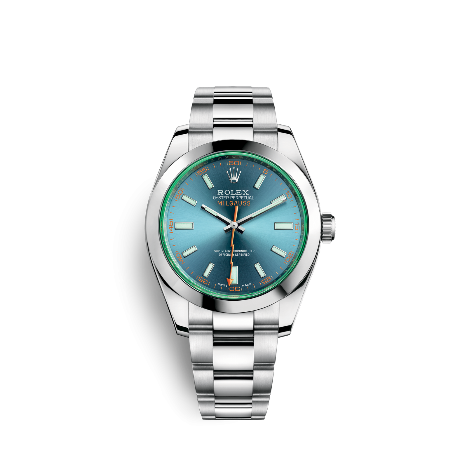 Rolex Milgauss Oyster 40 mm Oystersteel 116400GV-0002 New
