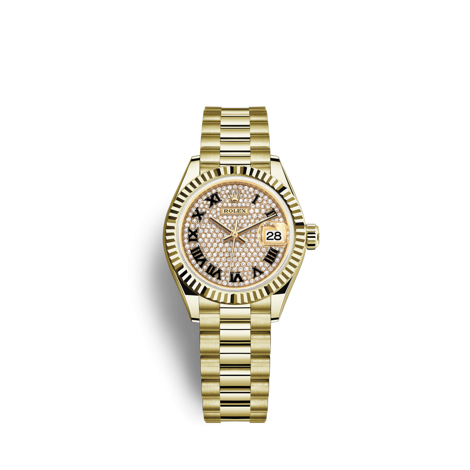 Rolex Lady-Datejust Oyster 28 mm yellow gold 279178-0031 New (Pre-order)